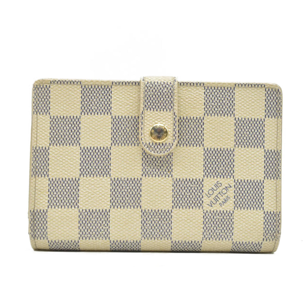 $750 2009 Louis Vuitton Damier Azur French Purse Wallet CONSIGNMENT MI4079