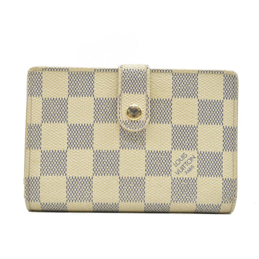 $750 2009 Louis Vuitton Damier Azur French Purse Wallet CONSIGNMENT MI4079