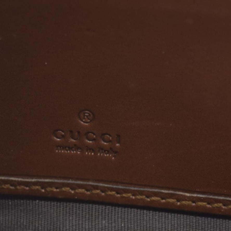 Gucci GG Supreme Monogram Cuoio Toscano Zip Around Wallet Beige Ebony Cuir CONSINGMENT