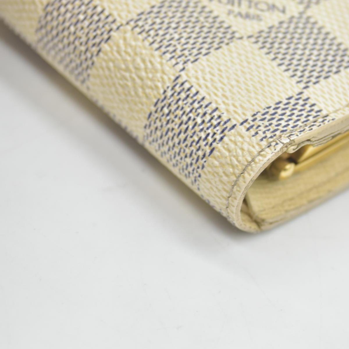 $750 2009 Louis Vuitton Damier Azur French Purse Wallet CONSIGNMENT MI4079