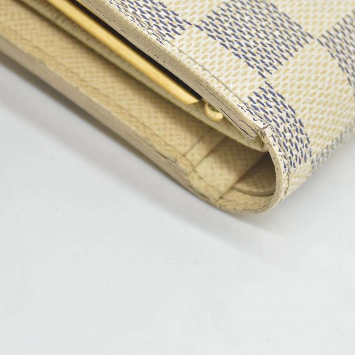 $750 2009 Louis Vuitton Damier Azur French Purse Wallet CONSIGNMENT MI4079
