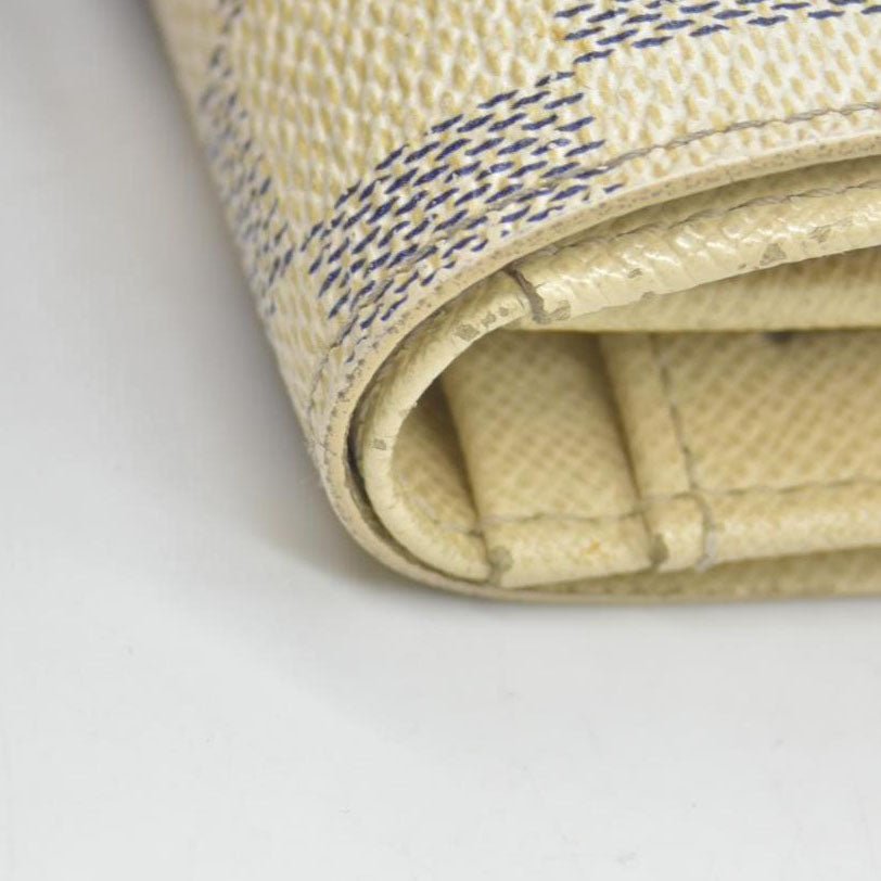 $750 2009 Louis Vuitton Damier Azur French Purse Wallet CONSIGNMENT MI4079