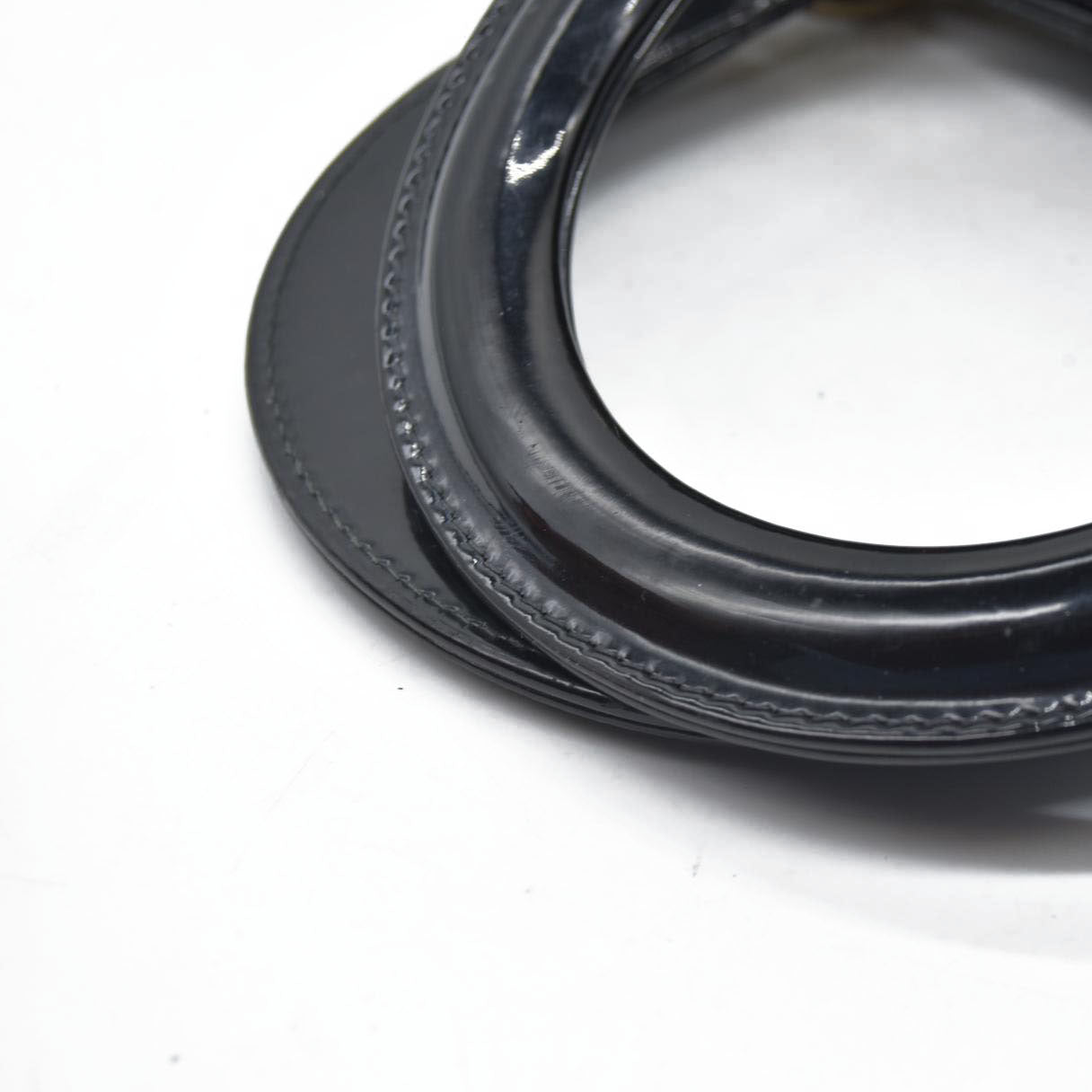 $6460 Christian Dior  Patent Cannage Large Lady Dior Black