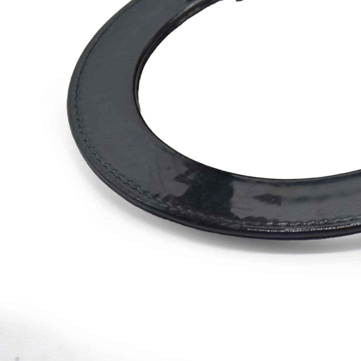 $6460 Christian Dior  Patent Cannage Large Lady Dior Black