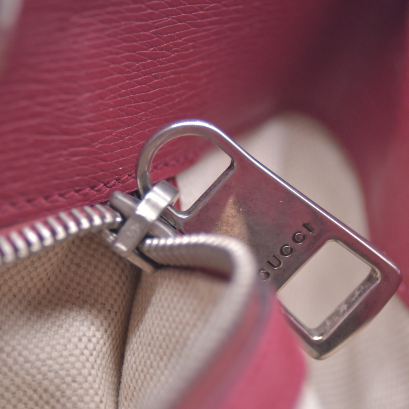 $3200 Gucci Bamboo Blooms Shopper Burgundy CONSIGNMENT