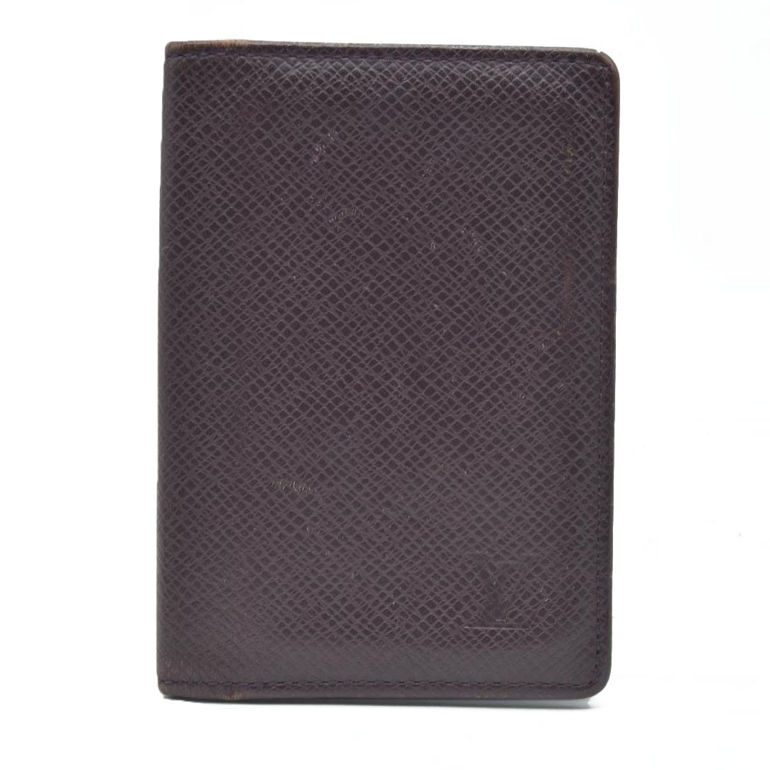 AUCTION $505 Louis Vuitton Vintage Taiga Leather Organizer NM