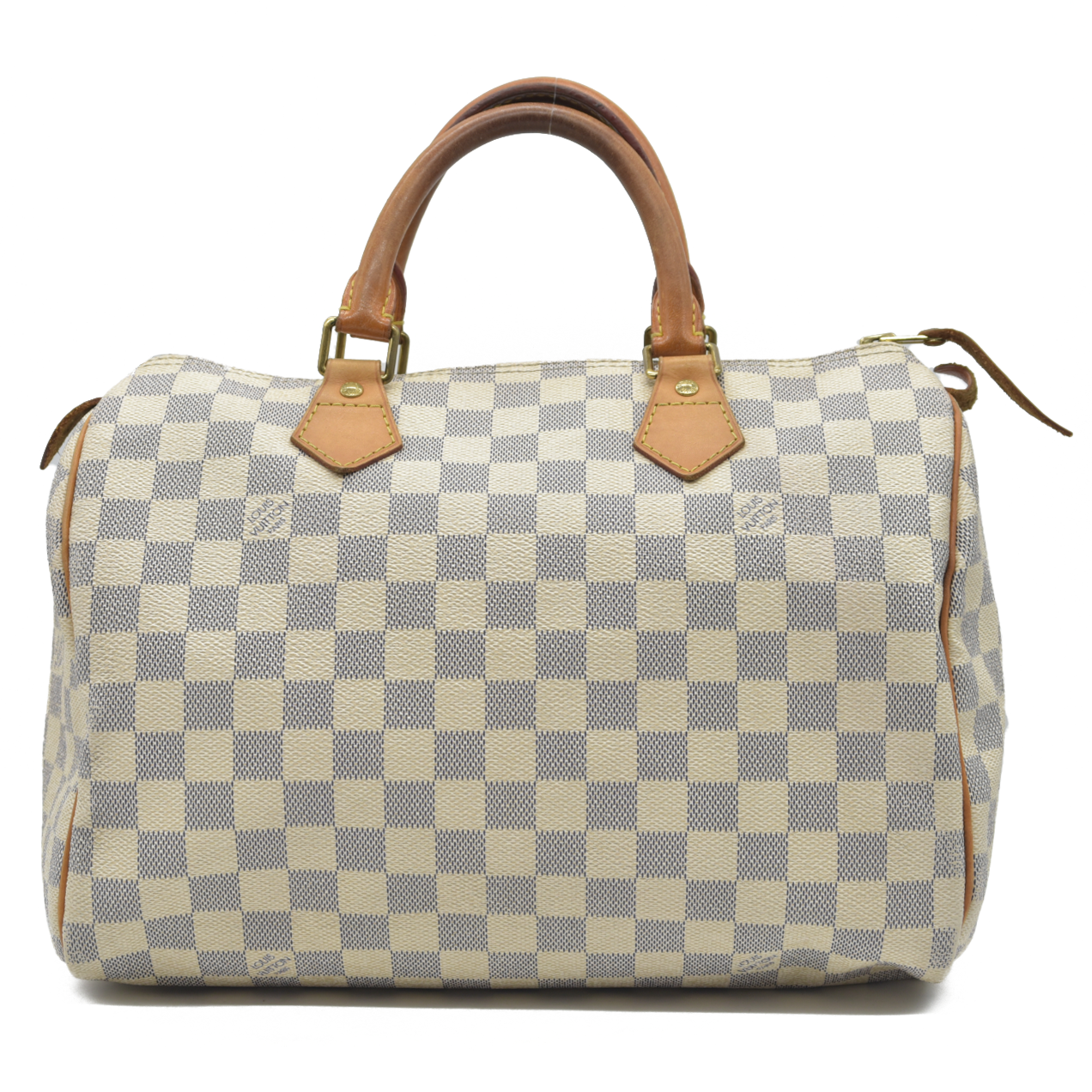 $1630 Louis Vuitton Damier Azur Speedy 30 DU4009