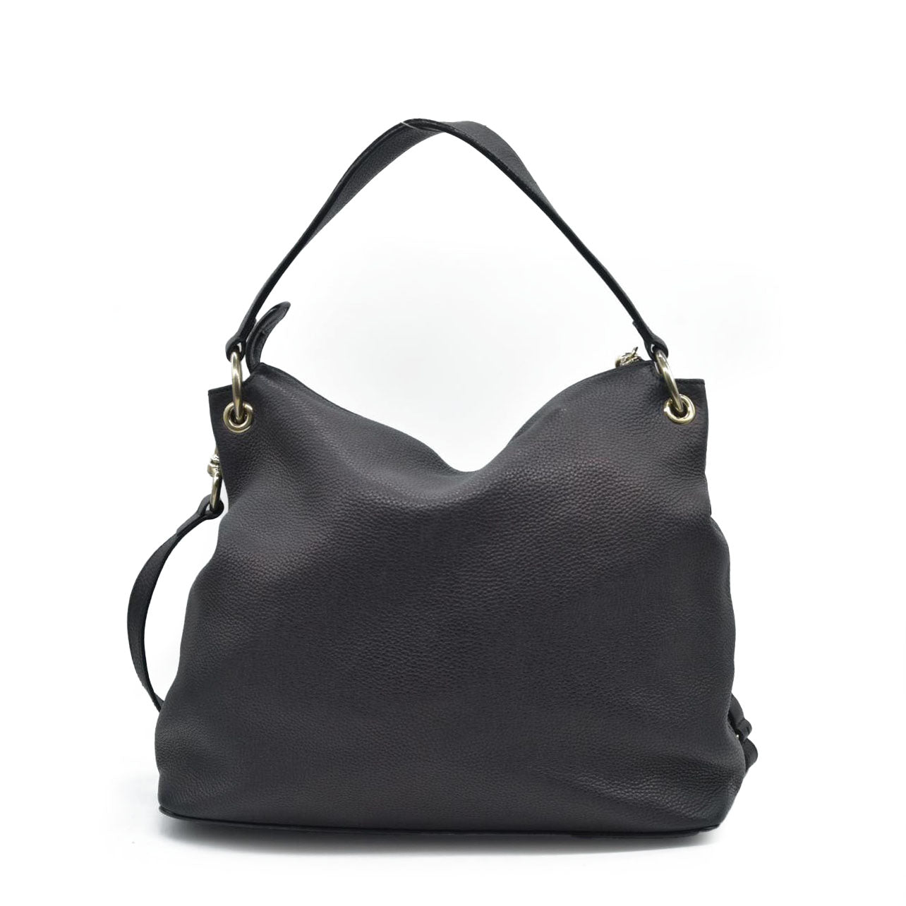 $1980 Gucci Pebbled Calfskin Large Soho Hobo Black GG