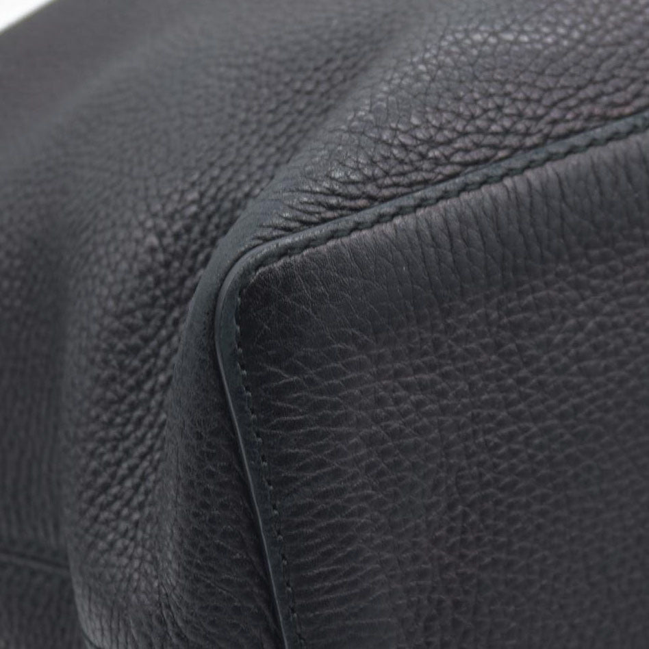 $1980 Gucci Pebbled Calfskin Large Soho Hobo Black GG