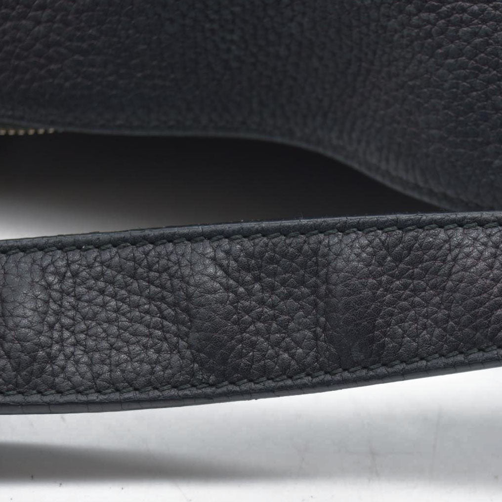 $1980 Gucci Pebbled Calfskin Large Soho Hobo Black GG