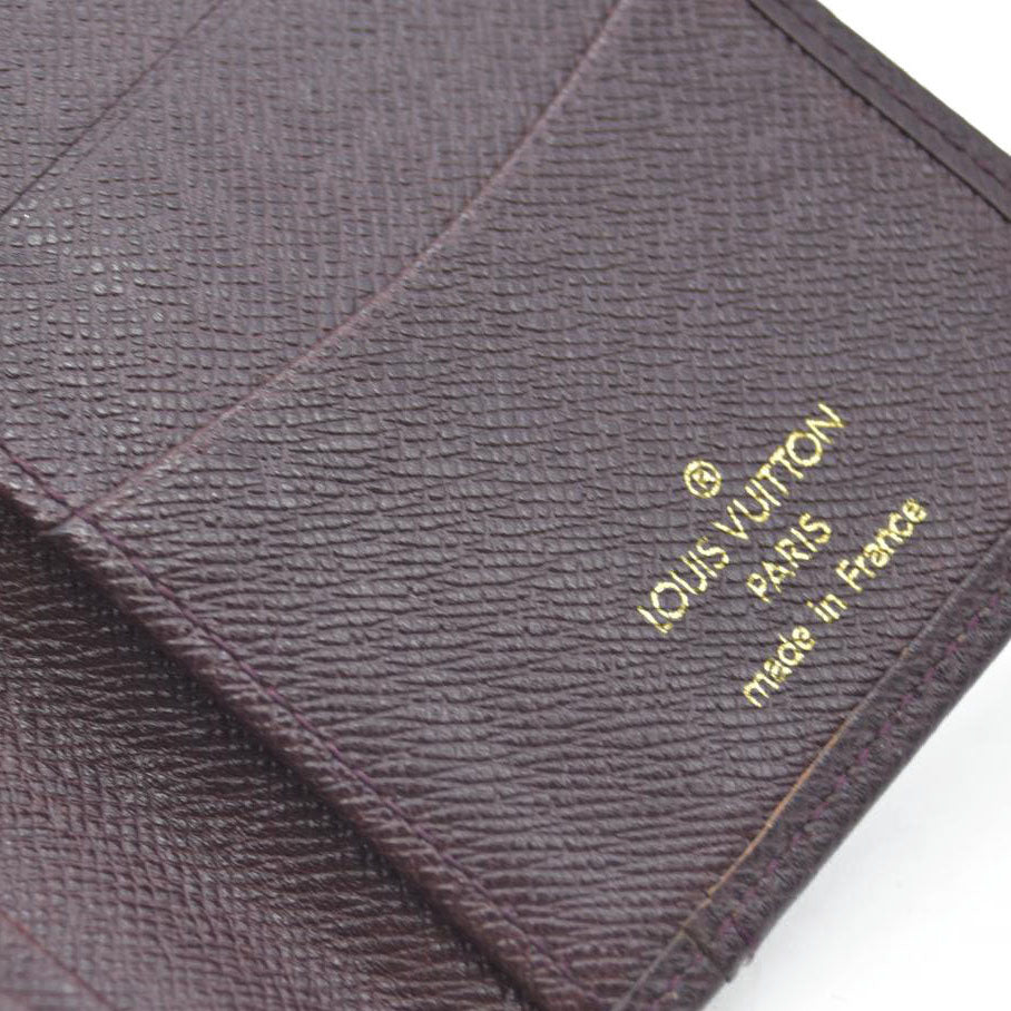 AUCTION $505 Louis Vuitton Vintage Taiga Leather Organizer NM