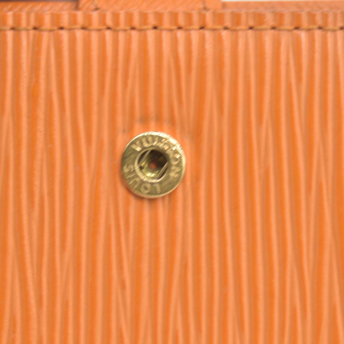 $690 LOUIS VUITTON Epi Agenda PM Day Planner Cover Orange Mandarin CA0075 CONSIGNMENT
