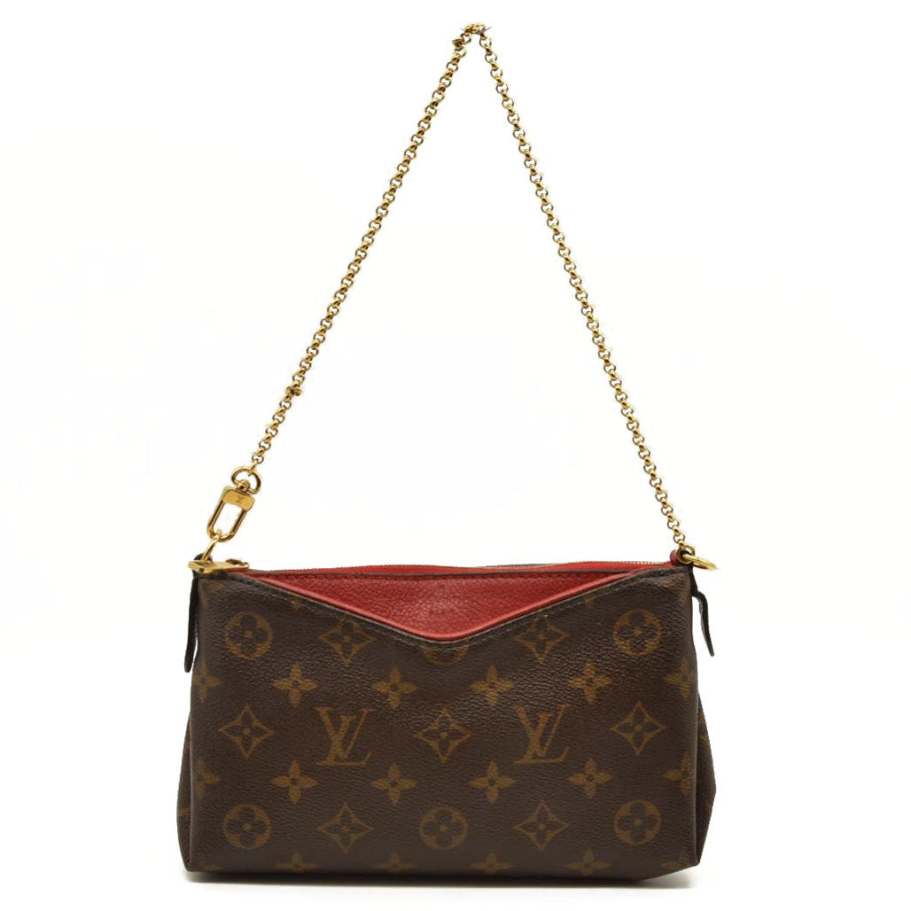 Louis Vuitton Monogram Pallas Clutch Cherry