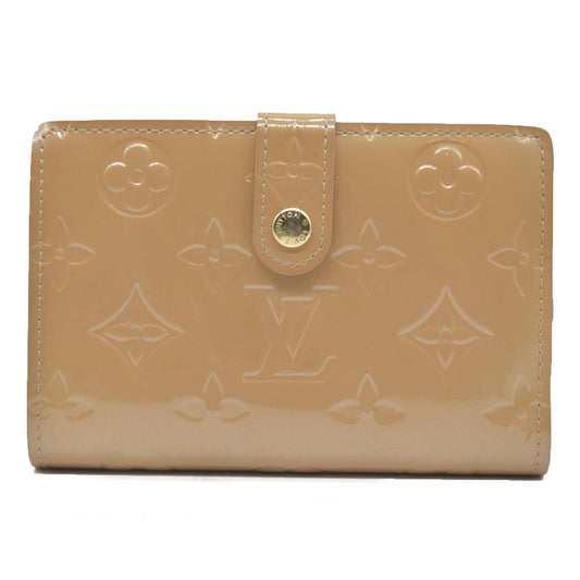 AUCTION $935 Louis Vuitton  Vernis French Purse Wallet Beige