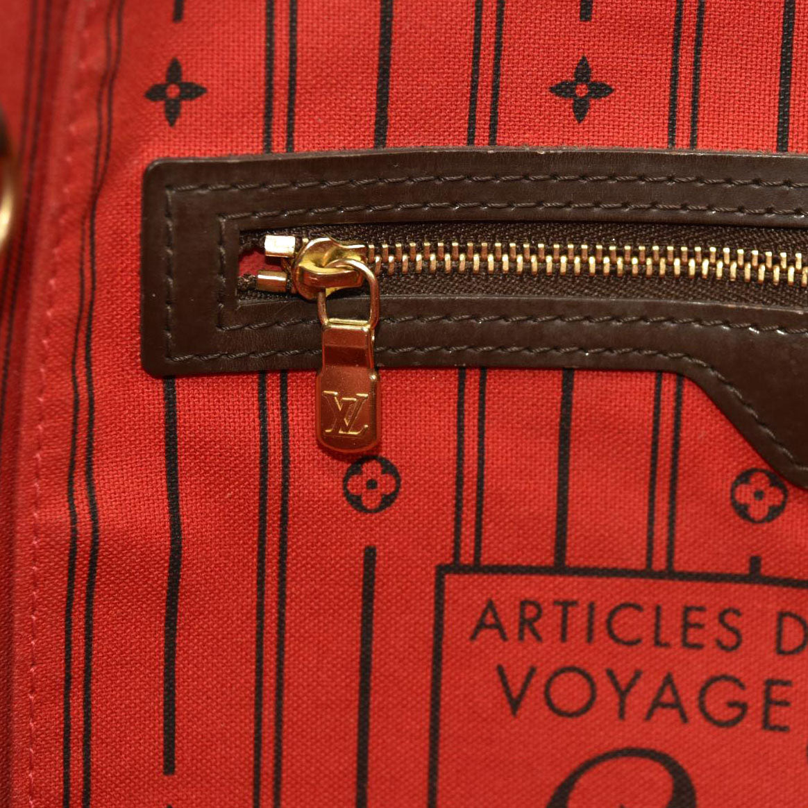 LOUIS VUITTON Damier Ebene Neo Neverfull MM  AR1068