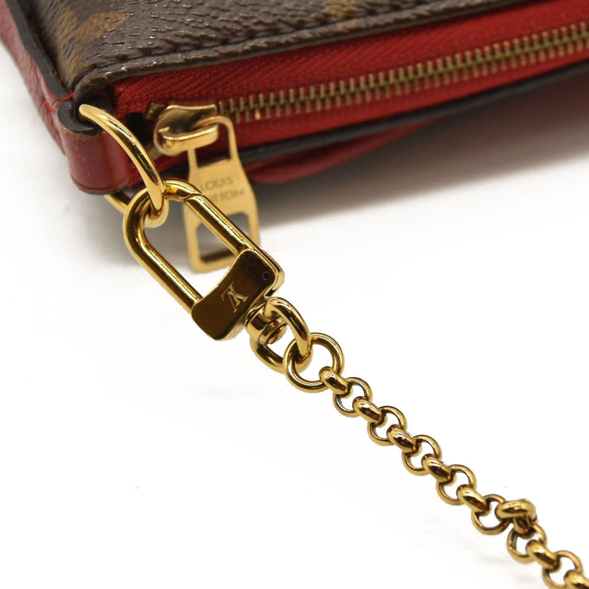 Louis Vuitton Monogram Pallas Clutch Cherry