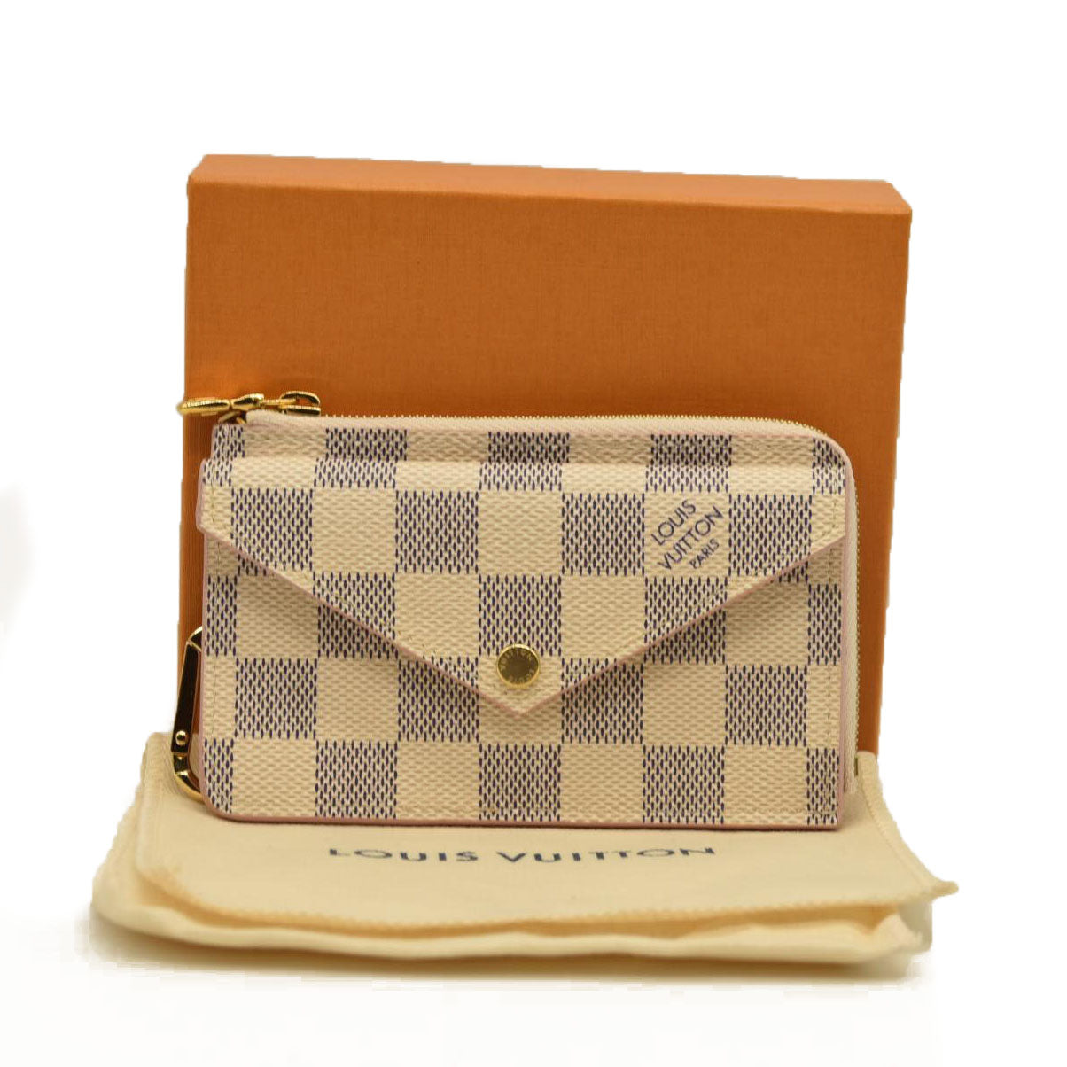 Louis Vuitton  Damier Azur Recto Verso Card Holder Rose Ballerine