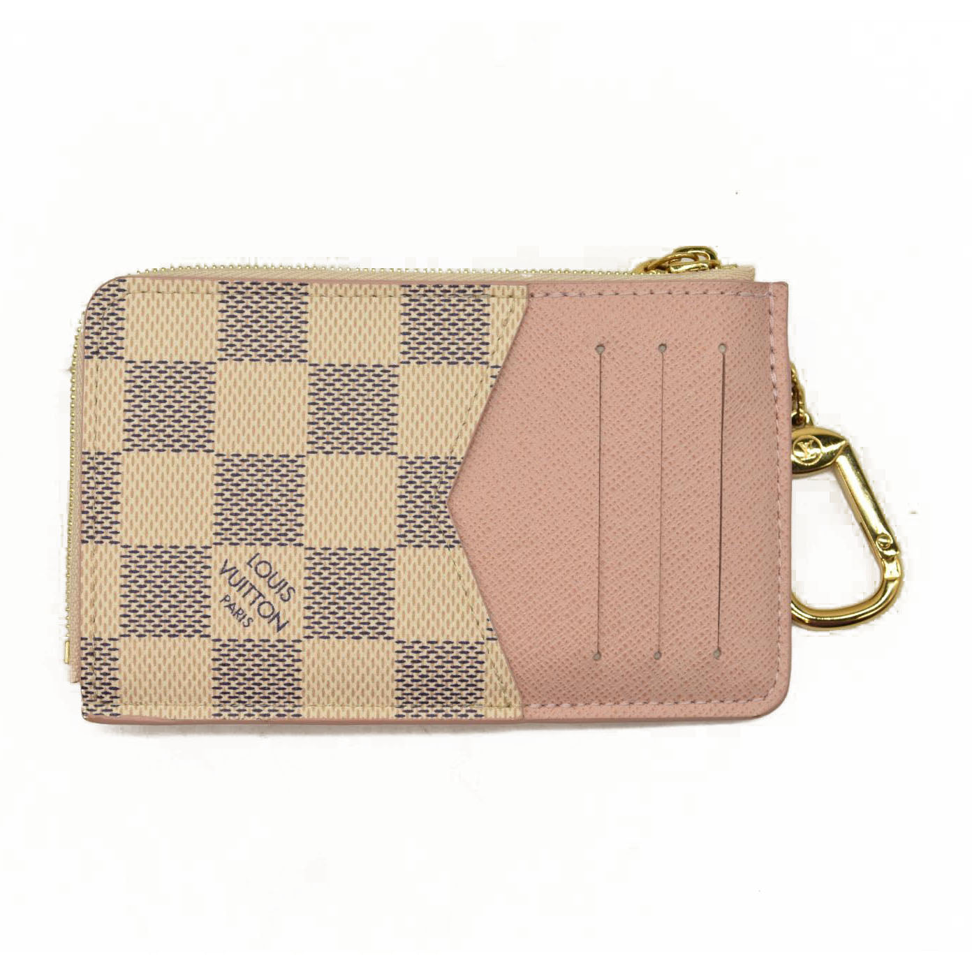 Louis Vuitton  Damier Azur Recto Verso Card Holder Rose Ballerine