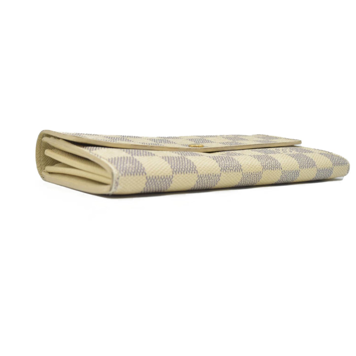 $670 Louis Vuitton Damier Azur Sarah Wallet CONSIGNMENT