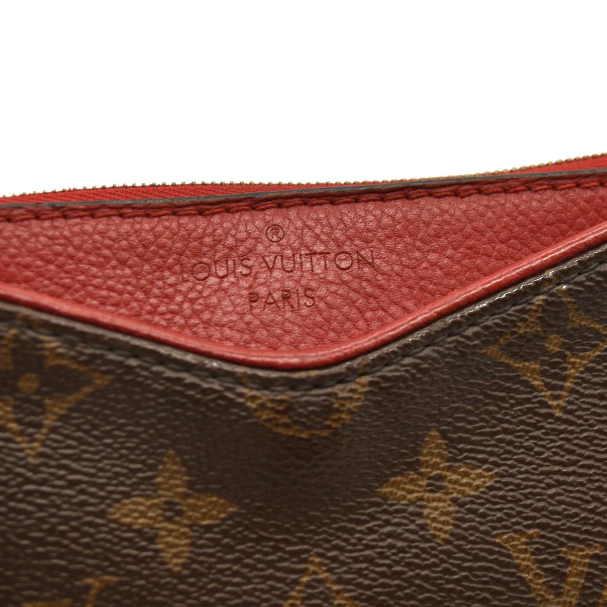 Louis Vuitton Monogram Pallas Clutch Cherry