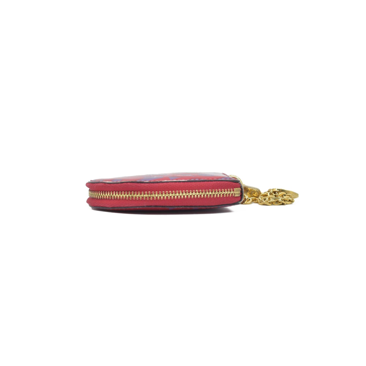 $575 Louis Vuitton Rose Indian Sweet Monogram Vernis Heart Coin Purse CONSIGNMENT