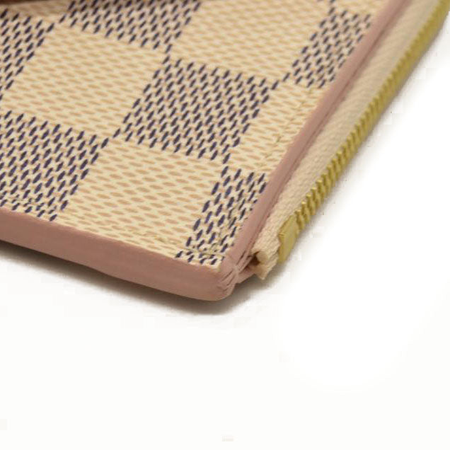 Louis Vuitton  Damier Azur Recto Verso Card Holder Rose Ballerine