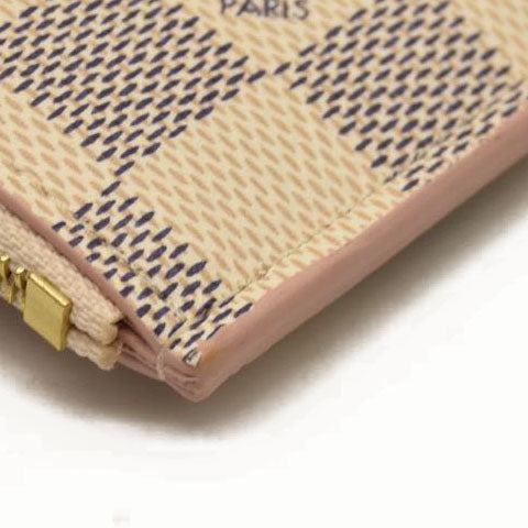 Louis Vuitton  Damier Azur Recto Verso Card Holder Rose Ballerine