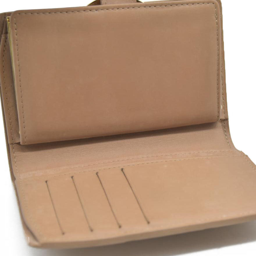 AUCTION $935 Louis Vuitton  Vernis French Purse Wallet Beige