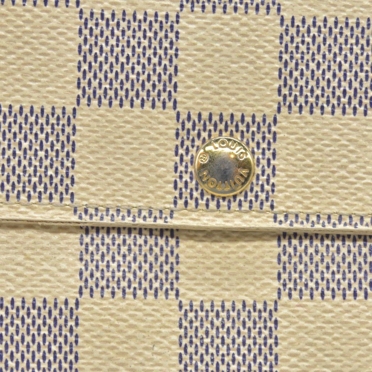 $670 Louis Vuitton Damier Azur Sarah Wallet CONSIGNMENT