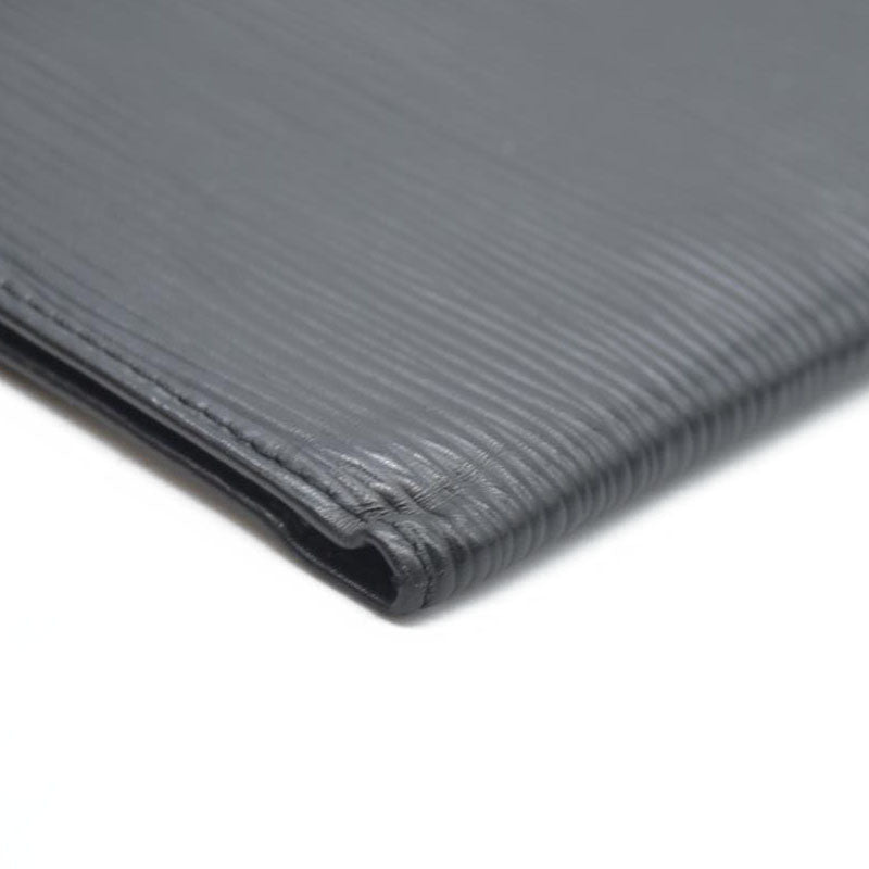 AUCTION $545 Louis Vuitton Epi Porte Chequier Credit Leather Long Wallet Black CA0042