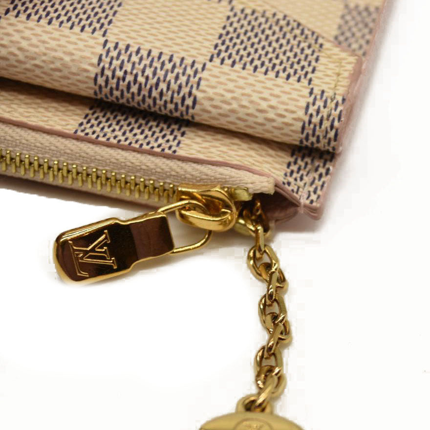 Louis Vuitton  Damier Azur Recto Verso Card Holder Rose Ballerine