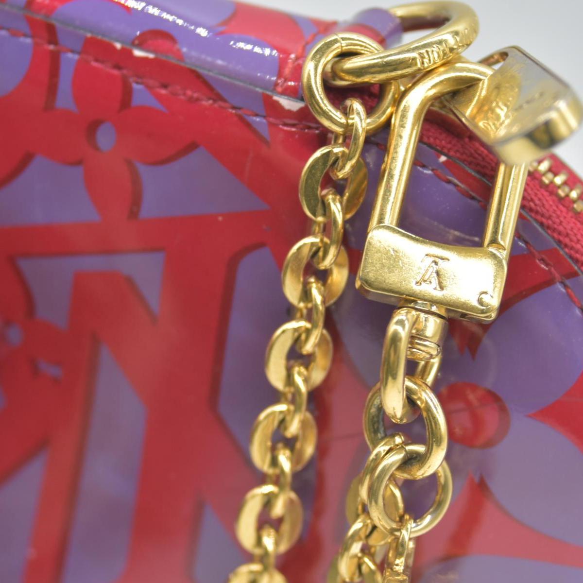 $575 Louis Vuitton Rose Indian Sweet Monogram Vernis Heart Coin Purse CONSIGNMENT