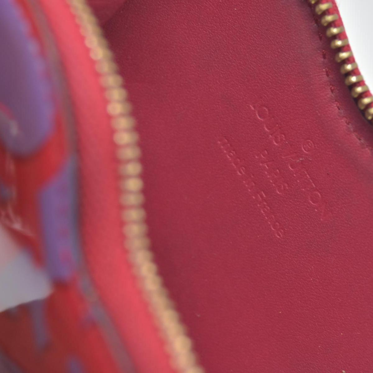 $575 Louis Vuitton Rose Indian Sweet Monogram Vernis Heart Coin Purse CONSIGNMENT
