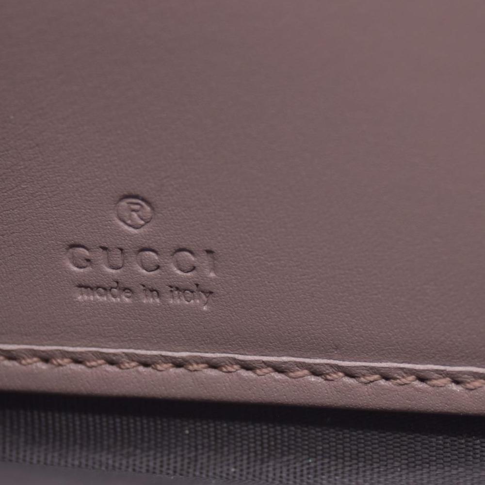 $820 GUCCI Quilted Nappa Faux Pearl GG Marmont Zip Around Wallet Taupe CONSIGNMENT 10021284