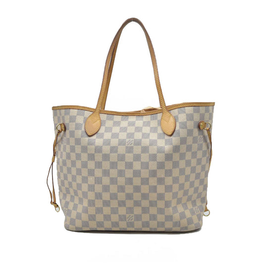 $2170 Louis Vuitton  Damier Azur Neverfull MM SA1160