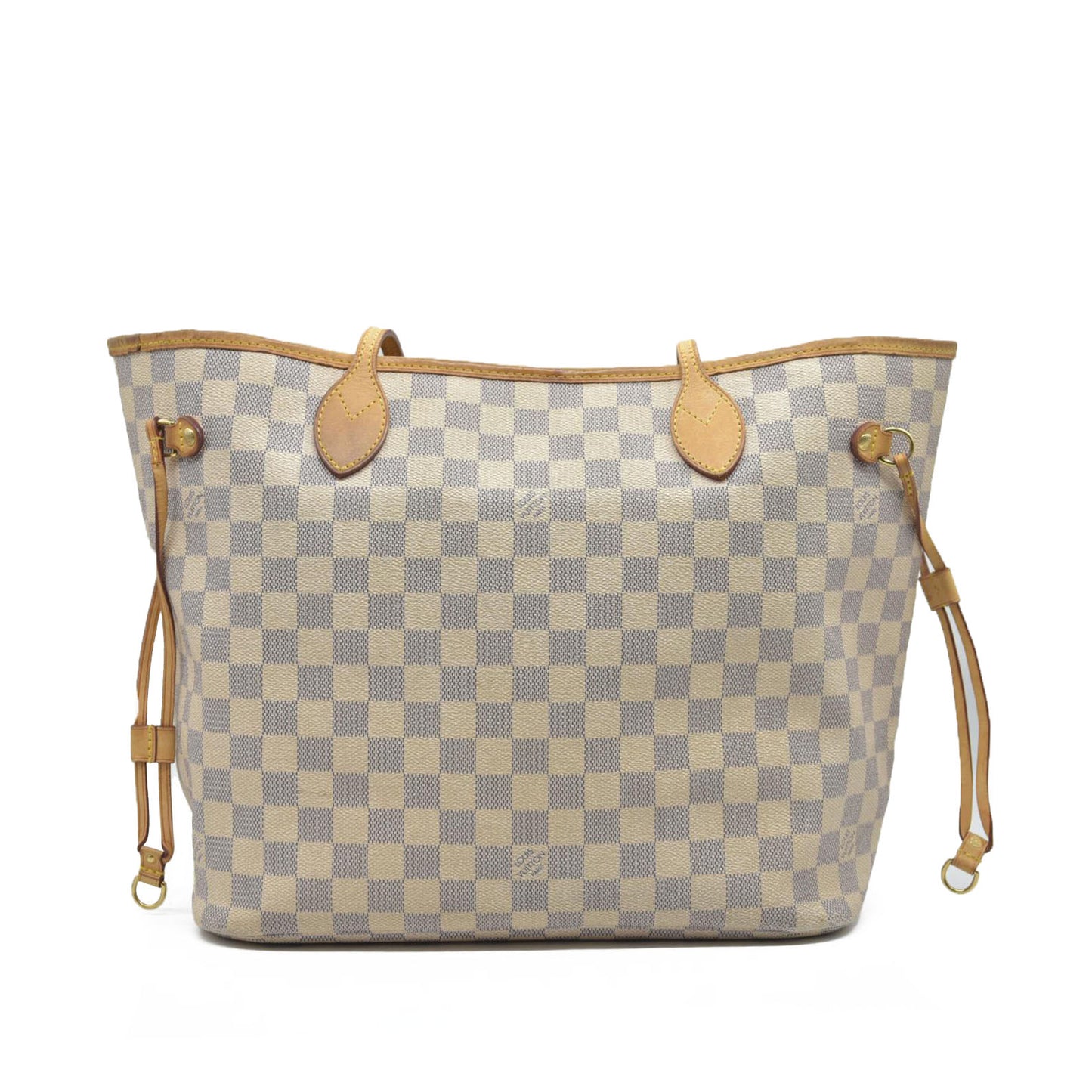 $2170 Louis Vuitton  Damier Azur Neverfull MM SA1160