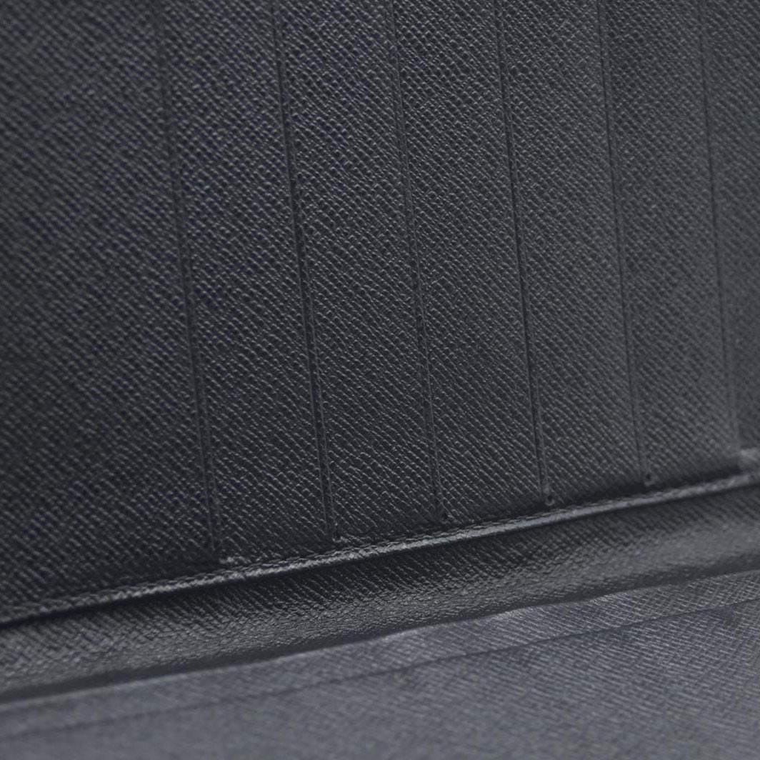 AUCTION $545 Louis Vuitton Epi Porte Chequier Credit Leather Long Wallet Black CA0042