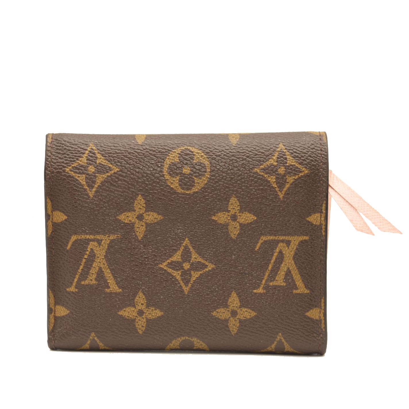 $575 LOUIS VUITTON Monogram Victorine Wallet Rose Ballerine