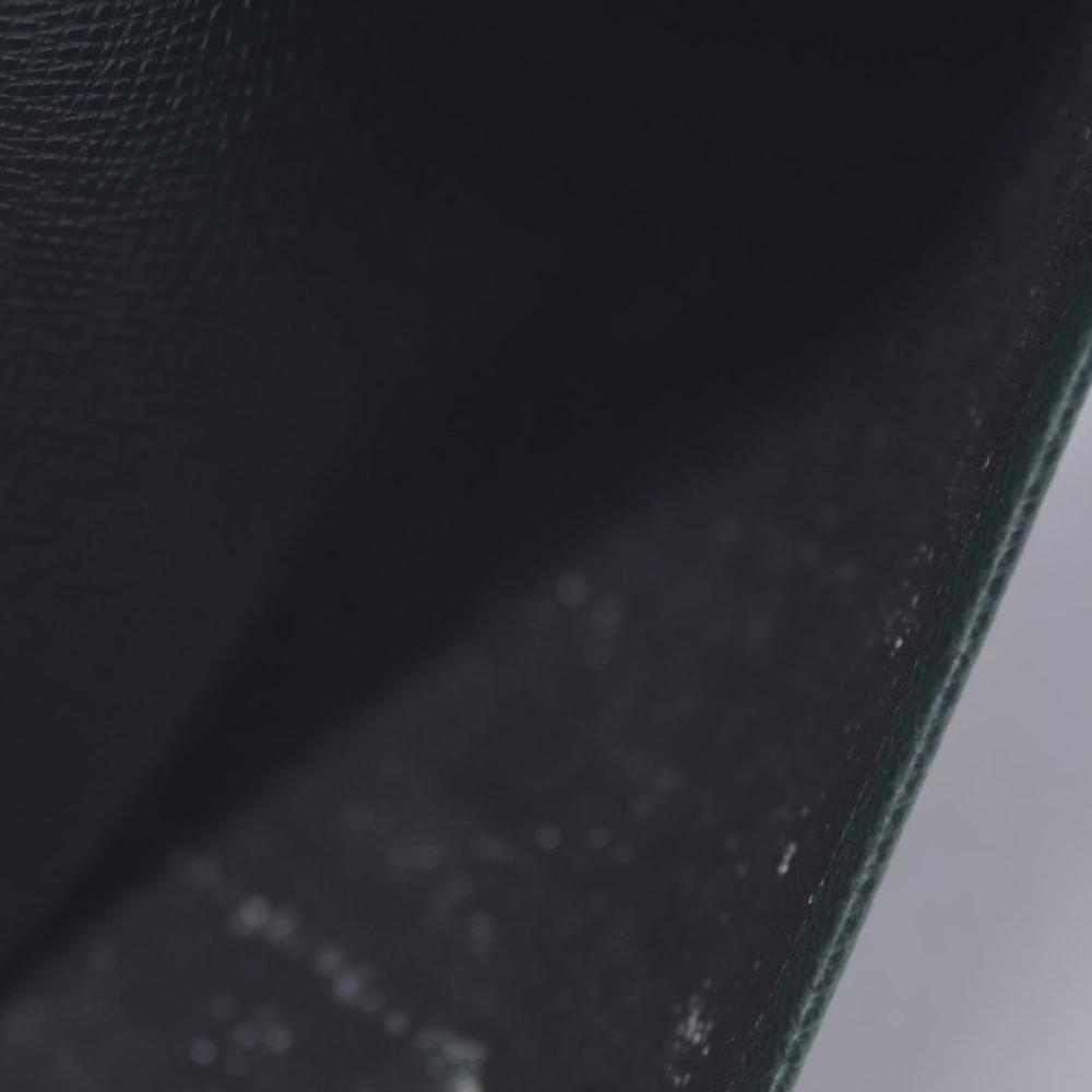 $630 1992 Louis Vuitton Monogram Green Taiga Card Holder Insert CONSIGNMENT MI0992 10021227