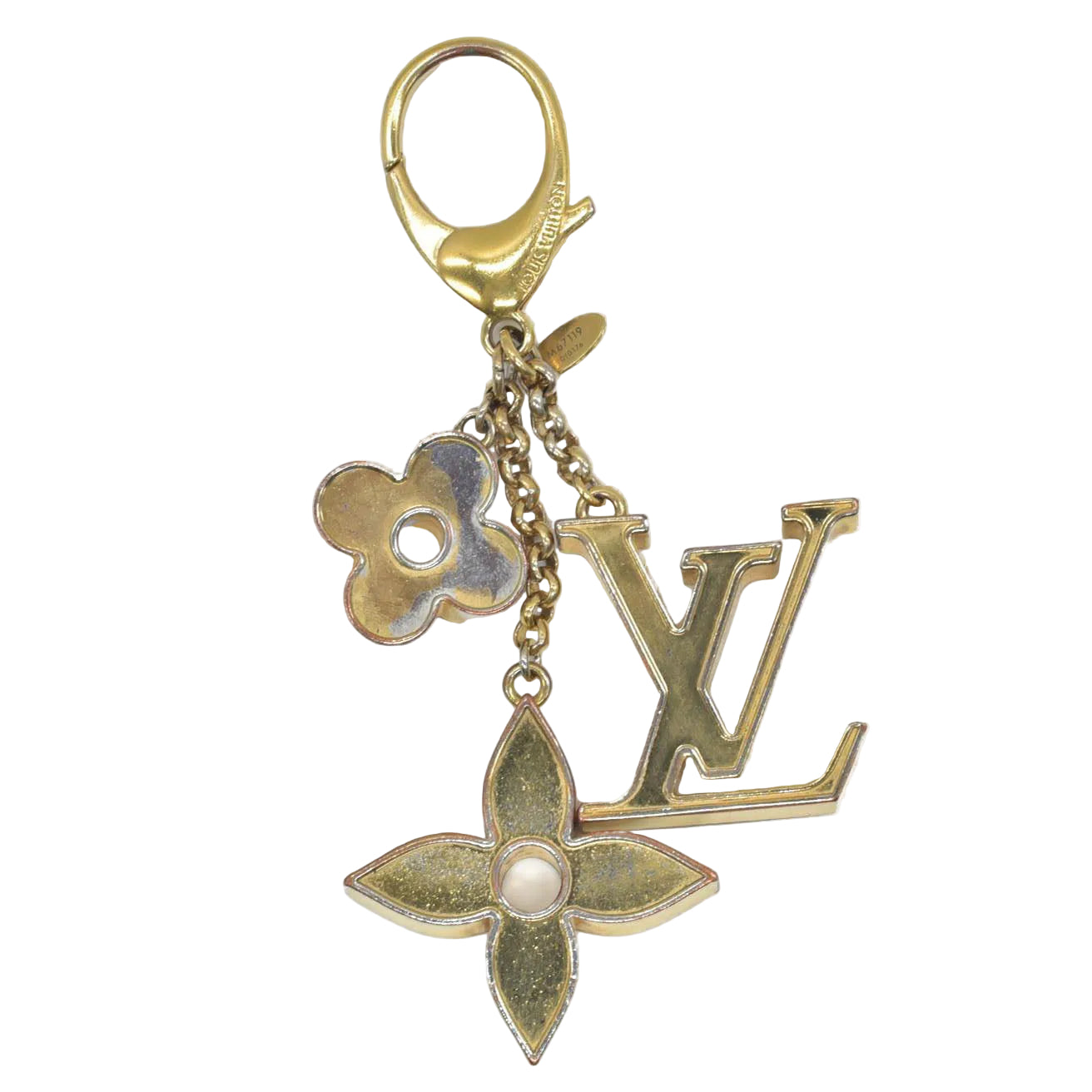 $530 Louis Vuitton  Enamel Fleur De Monogram Bag Charm CONSIGNMENT