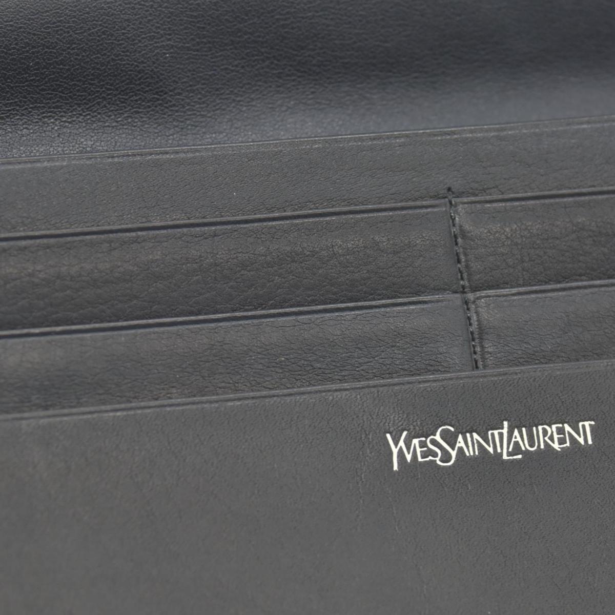 YSL Yves Saint Laurent Leather Continental Wallet CONSIGNMENT