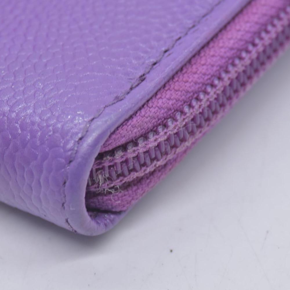 $1335 Chanel Caviar Wallet Purple CONSIGNMENT 10021224