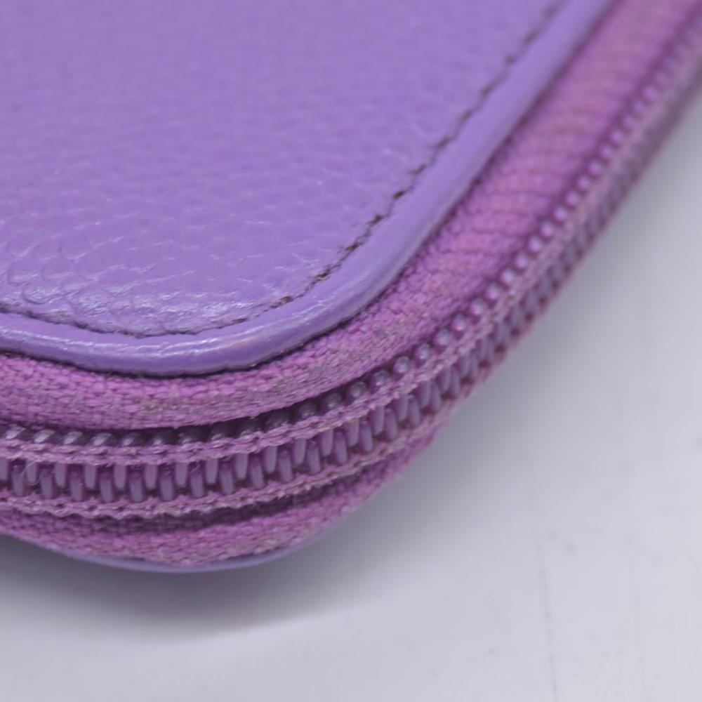 $1335 Chanel Caviar Wallet Purple CONSIGNMENT 10021224