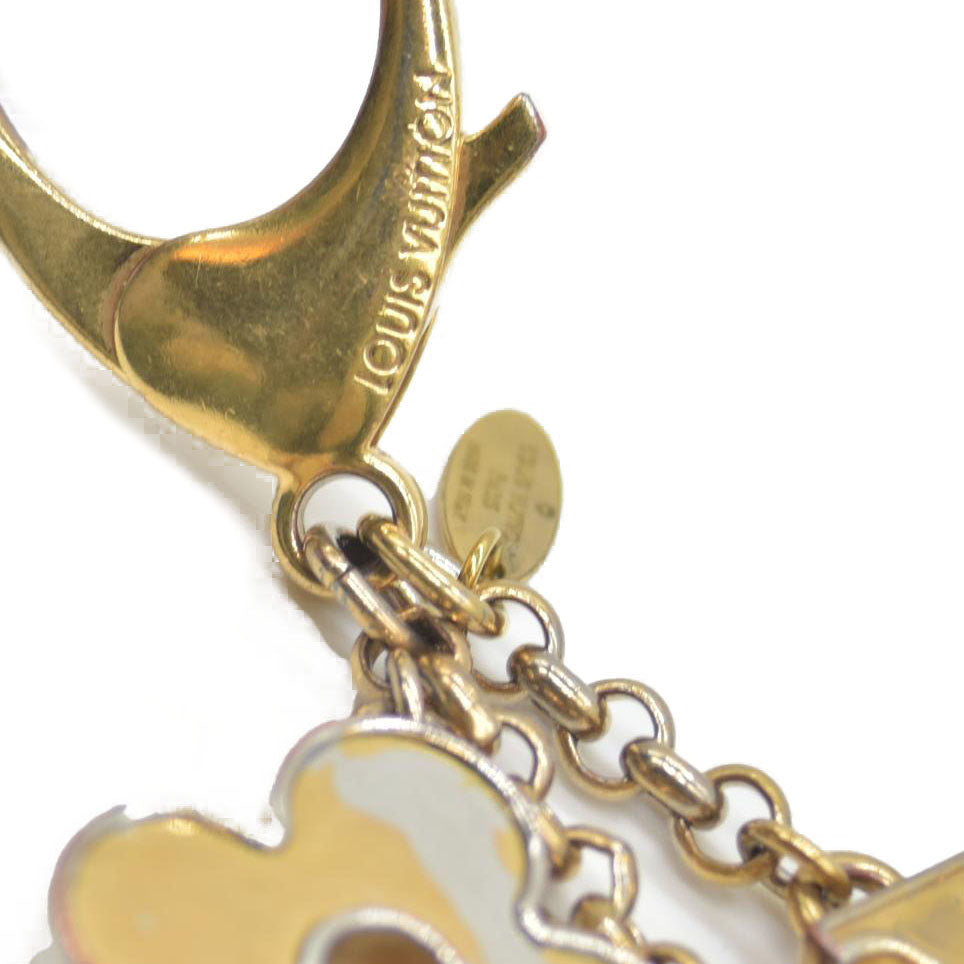 $530 Louis Vuitton  Enamel Fleur De Monogram Bag Charm CONSIGNMENT