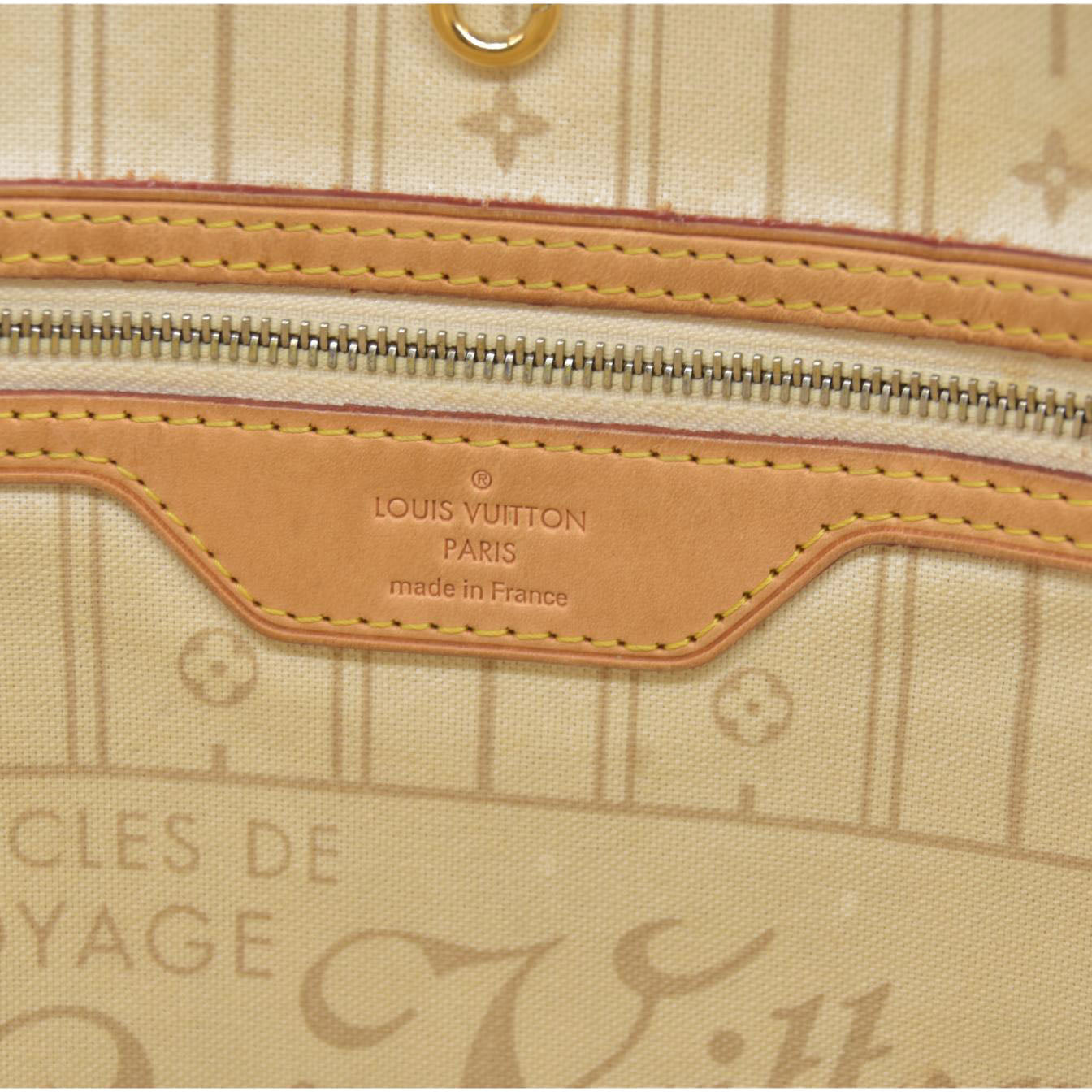 $2170 Louis Vuitton  Damier Azur Neverfull MM SA1160