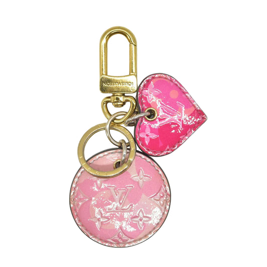 $370 Louis Vuitton  Vernis Monogram Valentine's Heart Bag Charm & Key Holder CONSIGNMENT