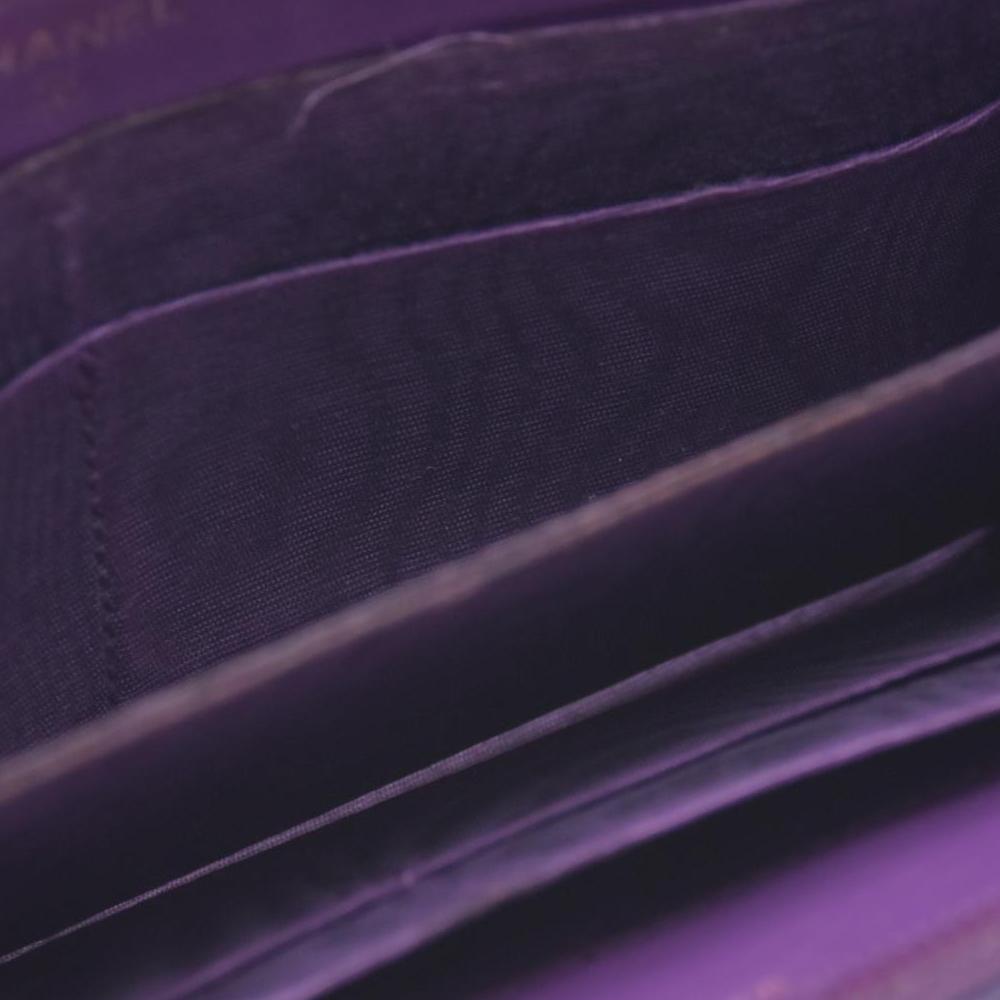 $1335 Chanel Caviar Wallet Purple CONSIGNMENT 10021224