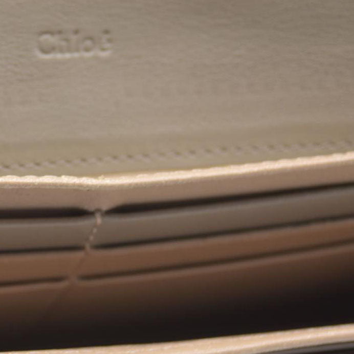 AUCTION $550 Chloe Indy Leather Long Bifold Wallet Purse Gray