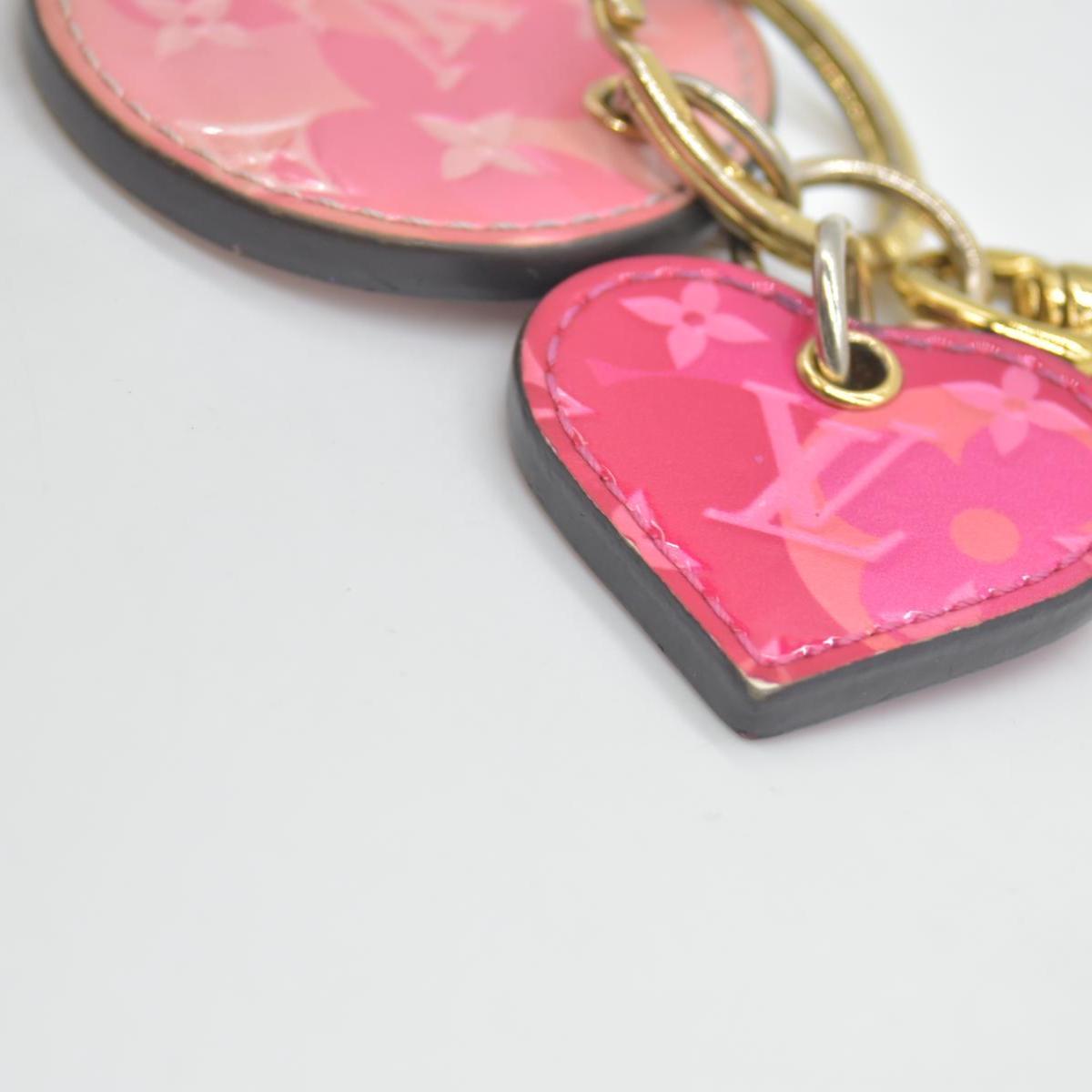 $370 Louis Vuitton  Vernis Monogram Valentine's Heart Bag Charm & Key Holder CONSIGNMENT