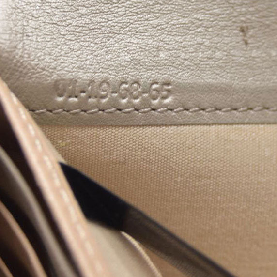 AUCTION $550 Chloe Indy Leather Long Bifold Wallet Purse Gray